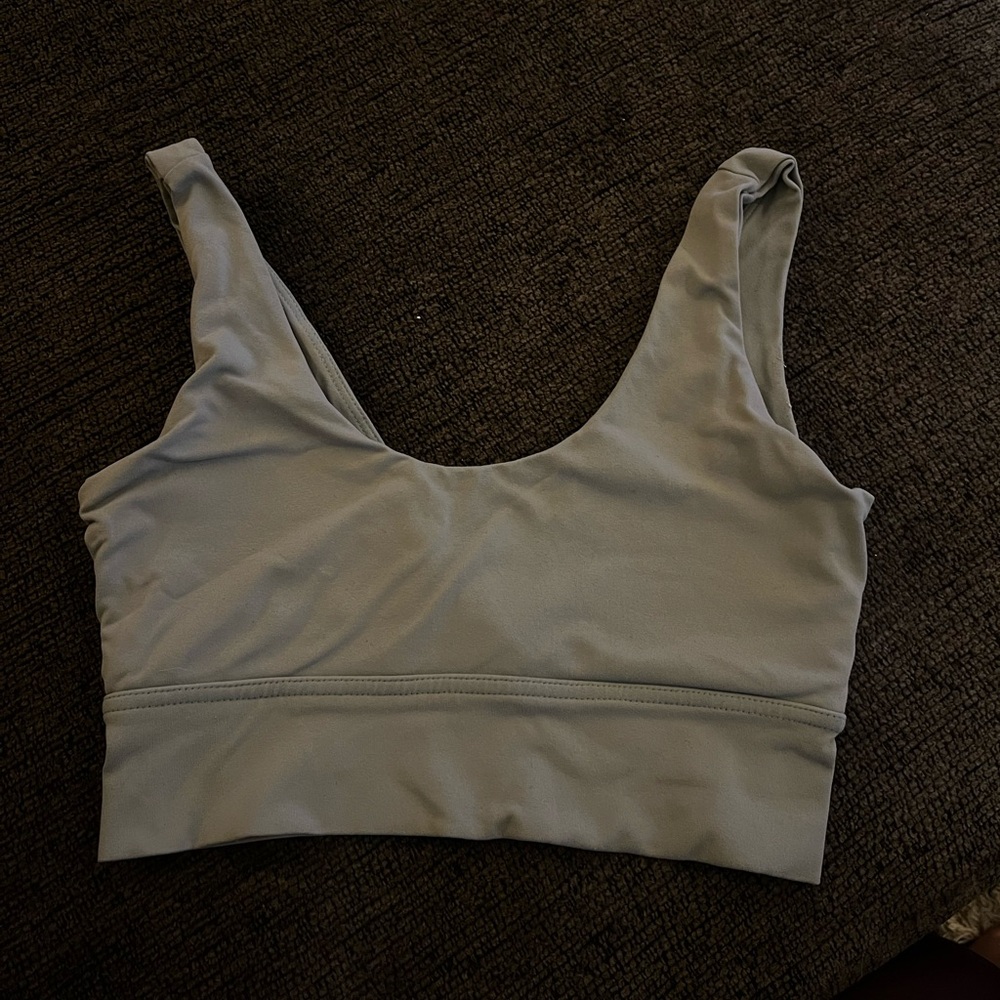 sage green sports bra